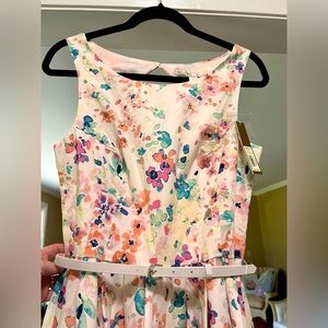 Beautiful Multi color SunDress with Belt